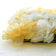 4 pcs Assorted Silk Flowers Wall Backdrop Panels