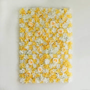 4 pcs Assorted Silk Flowers Wall Backdrop Panels