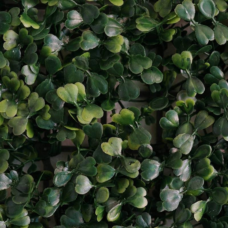 4 pcs Boxwood Leaves UV Protected Wall Backdrop Panels 11 sq ft - Green ARTI_5062_GRN_01