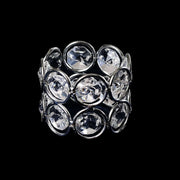 4 pcs Crystal Design Napkin Rings Set