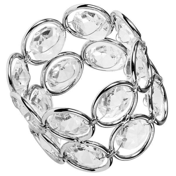 4 pcs Crystal Design Napkin Rings Set