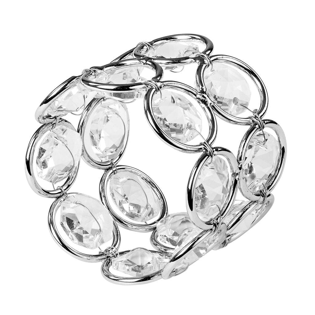 4 pcs Crystal Design Napkin Rings Set