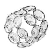 4 pcs Crystal Design Napkin Rings Set