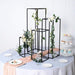 4 pcs Geometric Metal Stands Wedding Flower Vase Holders - Matte Black IRON_STND01_MBLK_SET01
