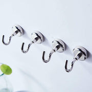 4 pcs Hanging Metal Magnetic Hooks - Silver TOOL_HOOK01_M