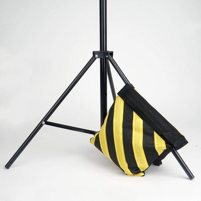 4 pcs Heavy Duty Sand Weight Saddle Bag for Photo Backdrops - Black and Yellow BKDP_SBAG01_026