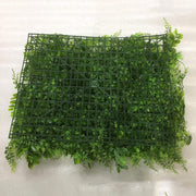 4 pcs Medium Boxwood and Fern Leaves Wall Backdrop Panels 11 sq ft - Green ARTI_5062_GRN_26