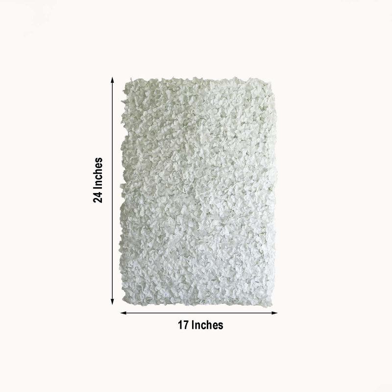 4 pcs Silk Hydrangea Flowers Wall Backdrop Panels