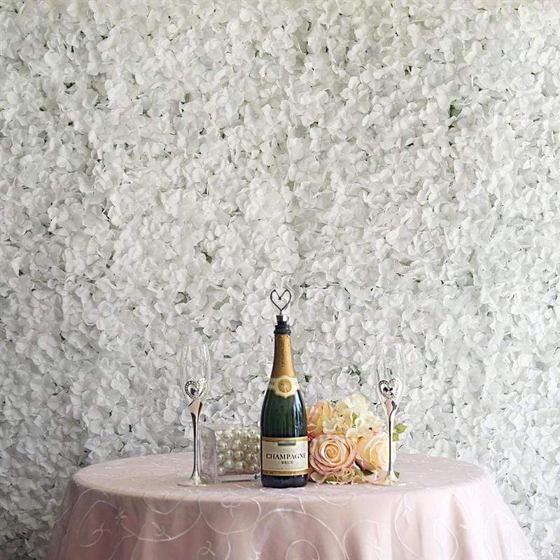 4 pcs Silk Hydrangea Flowers Wall Backdrop Panels