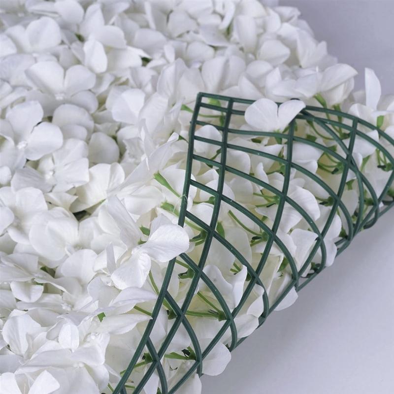 4 pcs Silk Hydrangea Flowers Wall Backdrop Panels