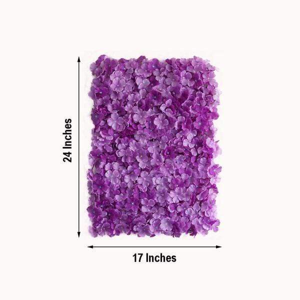 4 pcs Silk Hydrangea Flowers Wall Backdrop Panels