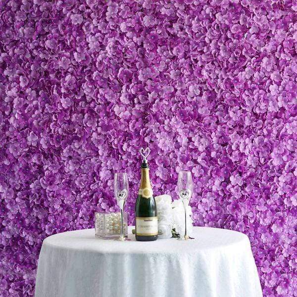 4 pcs Silk Hydrangea Flowers Wall Backdrop Panels