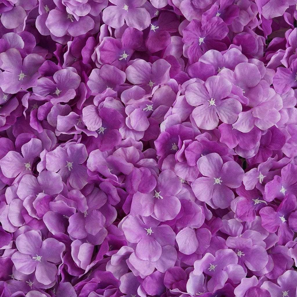 4 pcs Silk Hydrangea Flowers Wall Backdrop Panels