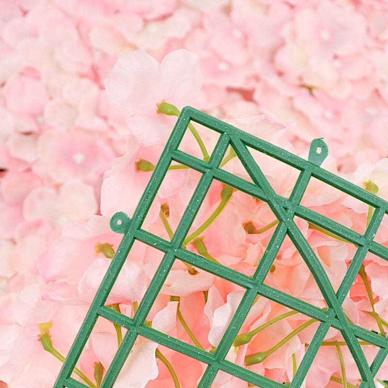 4 pcs Silk Hydrangea Flowers Wall Backdrop Panels