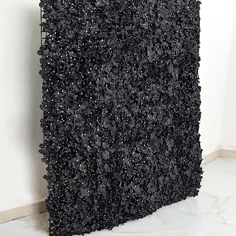 4 pcs Silk Hydrangea Flowers Wall Backdrop Panels