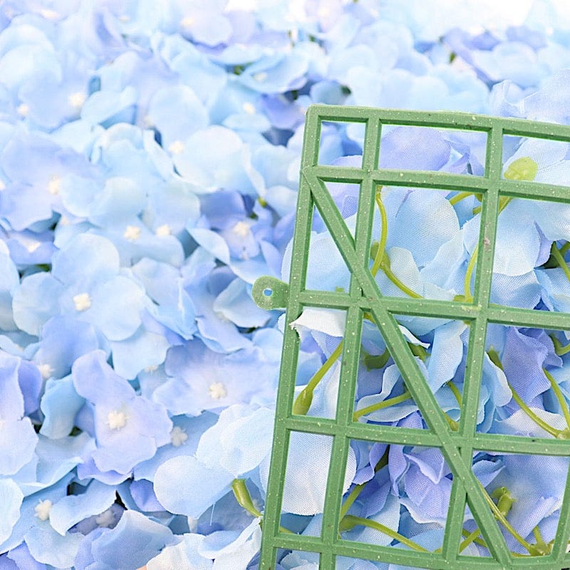 4 pcs Silk Hydrangea Flowers Wall Backdrop Panels