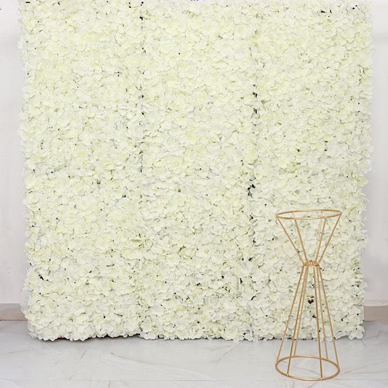 4 pcs Silk Hydrangea Flowers Wall Backdrop Panels