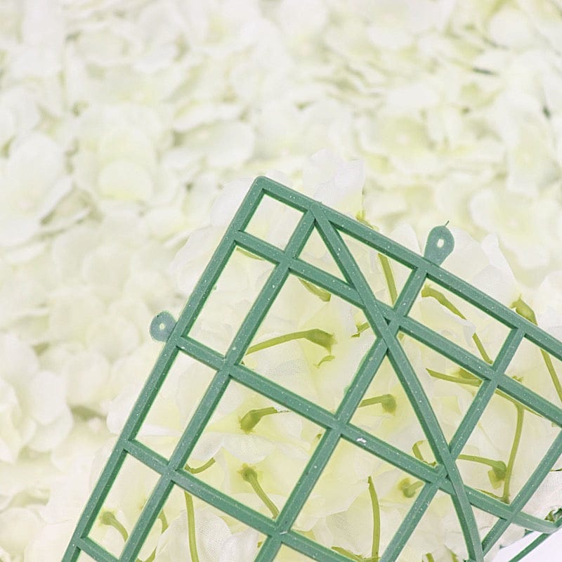 4 pcs Silk Hydrangea Flowers Wall Backdrop Panels