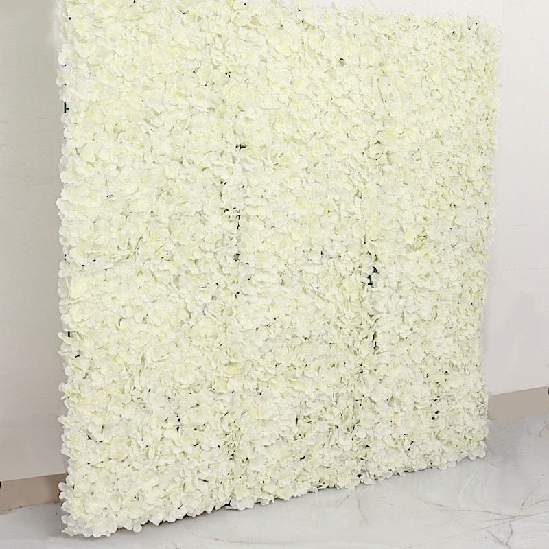 4 pcs Silk Hydrangea Flowers Wall Backdrop Panels