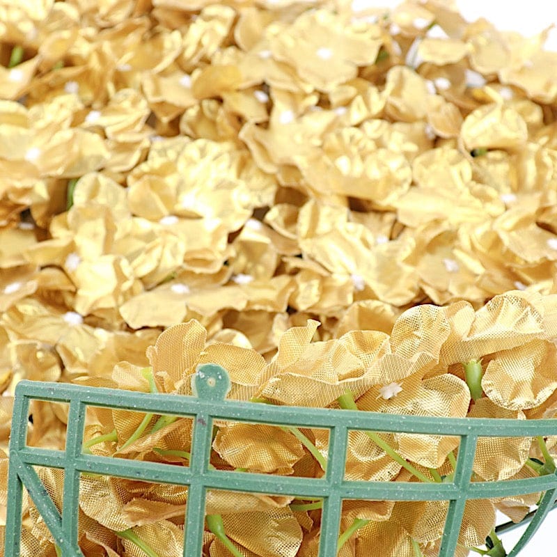 4 pcs Silk Hydrangea Flowers Wall Backdrop Panels