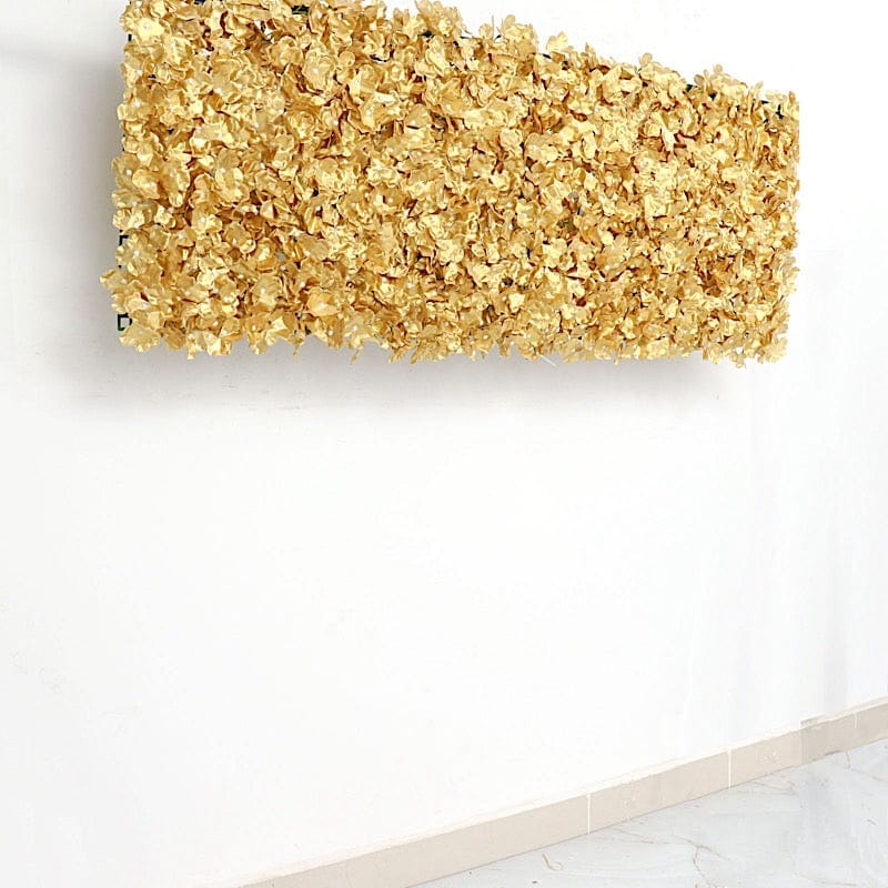 4 pcs Silk Hydrangea Flowers Wall Backdrop Panels