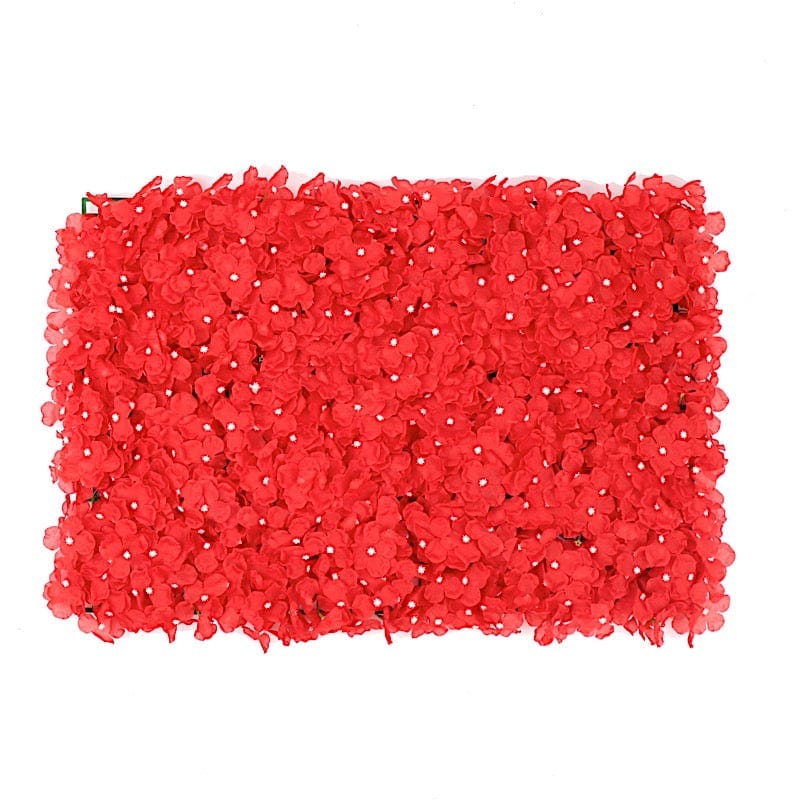 4 pcs Silk Hydrangea Flowers Wall Backdrop Panels