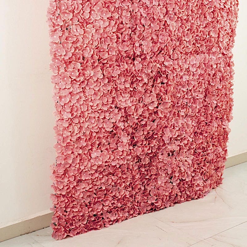4 pcs Silk Hydrangea Flowers Wall Backdrop Panels