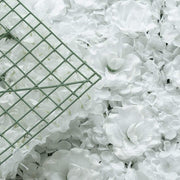 4 pcs Silk Roses and Hydrangea Flowers Wall Backdrop Panels