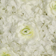 4 pcs Silk Roses and Hydrangea Flowers Wall Backdrop Panels