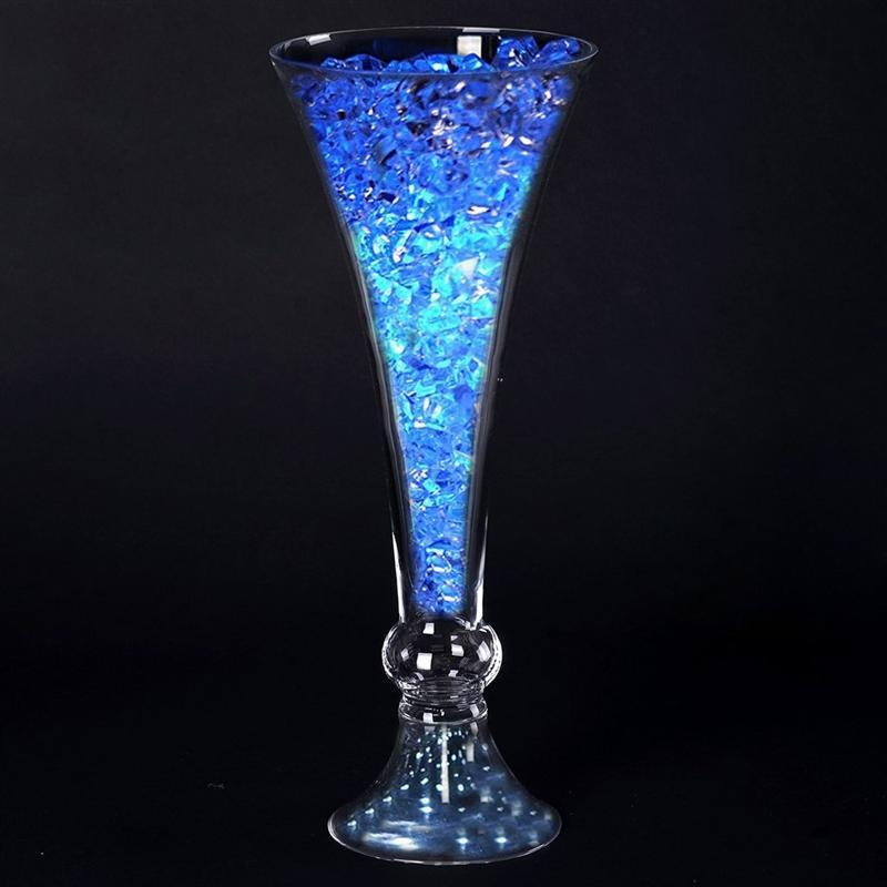 4 pcs Trumpet Glass Wedding Vases - Clear