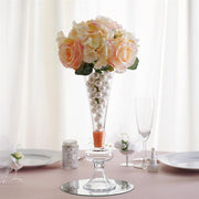 4 pcs Trumpet Glass Wedding Vases - Clear