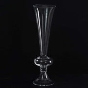 4 pcs Trumpet Glass Wedding Vases - Clear