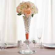 4 pcs Trumpet Glass Wedding Vases - Clear