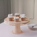 4 Plastic 13" Dessert Pedestals Round Cupcake Stands with Scalloped Edges