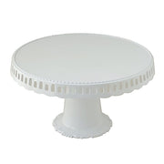 4 Plastic 13" Dessert Pedestals Round Cupcake Stands with Scalloped Edges CAKE_PLST_R007_WHT