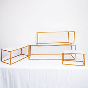 4 Plexiglass Sheets Rectangular Acrylic Sign Boards Set IRON_STND01_B2_SET_WHT