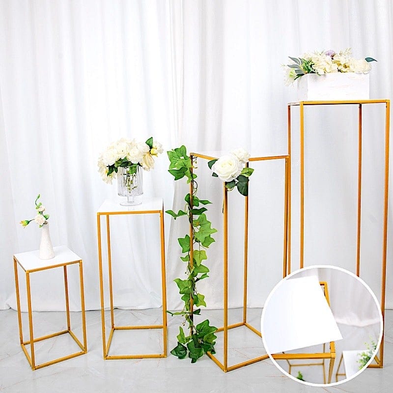 4 Plexiglass Sheets Square Acrylic Sign Boards Set