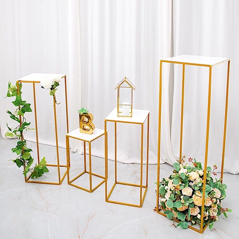 4 Plexiglass Sheets Square Acrylic Sign Boards Set