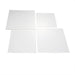 4 Plexiglass Sheets Square Acrylic Sign Boards Set IRON_STND01_B1_SET_CLR