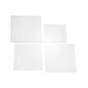 4 Plexiglass Sheets Square Acrylic Sign Boards Set IRON_STND01_B1_SET_WHT