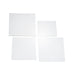 4 Plexiglass Sheets Square Acrylic Sign Boards Set IRON_STND01_B1_SET_WHT
