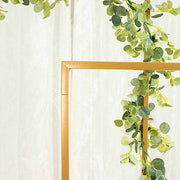 4 Rectangular Metal Floral Display Frame Wedding Arch Backdrop Stand Set - Gold IRON_STND05A_SET_GOLD