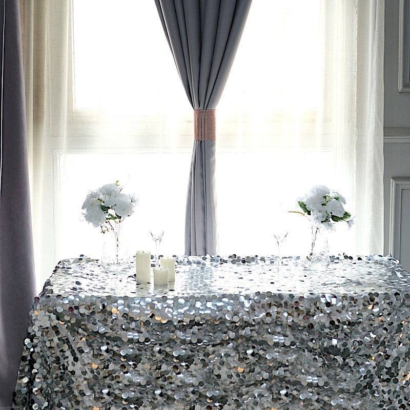 4 Rhinestone Mesh Curtain Tie Backs Velcro Drapery Holdbacks