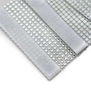 4 Rhinestone Mesh Curtain Tie Backs Velcro Drapery Holdbacks