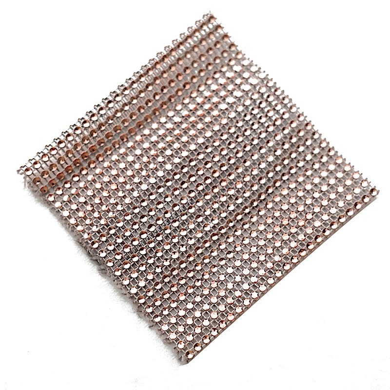 4 Rhinestone Mesh Curtain Tie Backs Velcro Drapery Holdbacks CUR_TIE_004_5_054