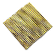 4 Rhinestone Mesh Curtain Tie Backs Velcro Drapery Holdbacks CUR_TIE_004_5_GOLD