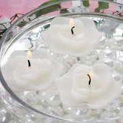 4 Roses Flowers Floating Candles for Wedding Centerpieces