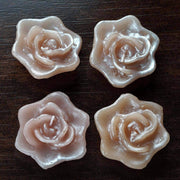 4 Roses Flowers Floating Candles for Wedding Centerpieces