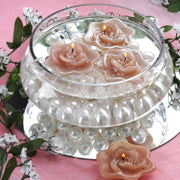 4 Roses Flowers Floating Candles for Wedding Centerpieces