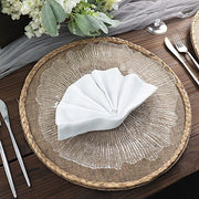 4 Round 15" Burlap Jute Placemats with Braided Rim - Natural PLMAT_JUTE01_NAT